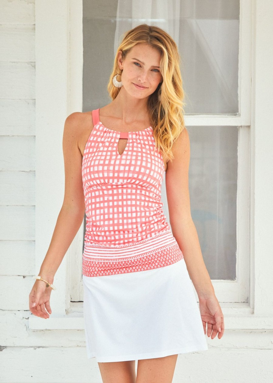 Women Cabana Life | Nantucket Halter Tankini Top