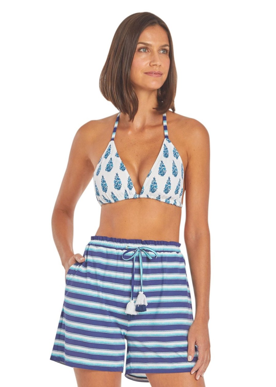 Women Cabana Life | Delray Paperbag Waist Tassel Short