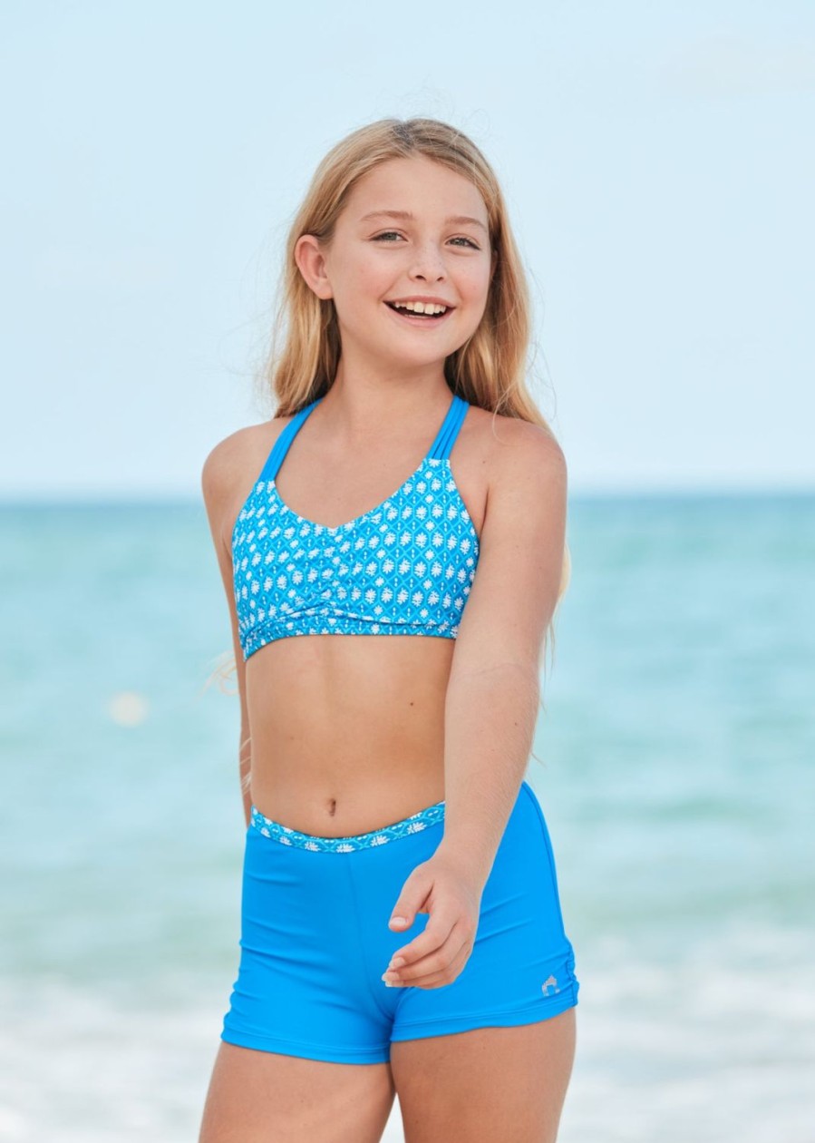 Girls Cabana Life | Girls Palm Valley 3-Piece Front Zip Rashguard Set