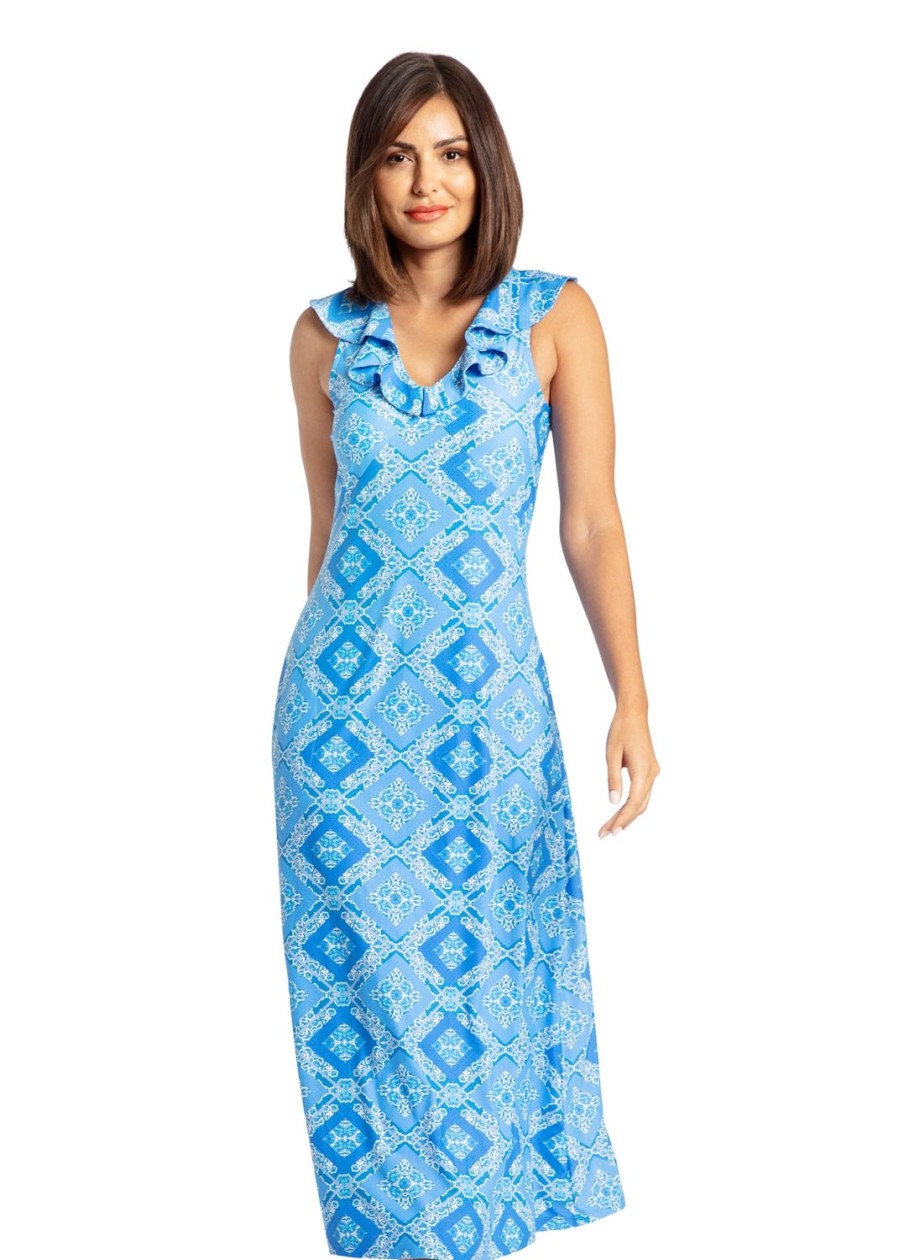 Women Cabana Life | Windermere V-Neck Ruffle Maxi Dress