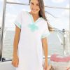 Women Cabana Life | White Embroidered Terry Dress