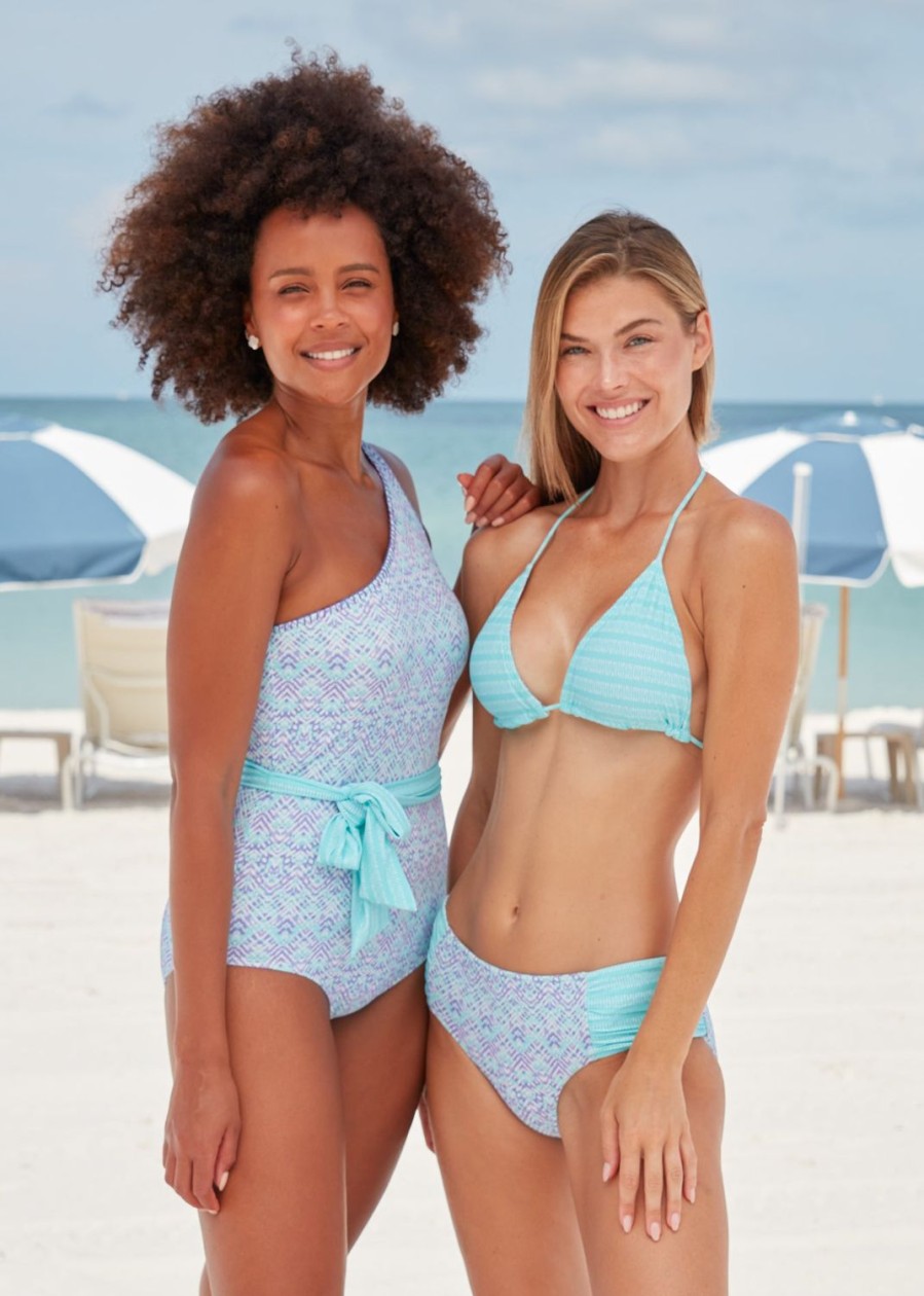 Women Cabana Life | Naples Reversible Ruched Bikini Bottom