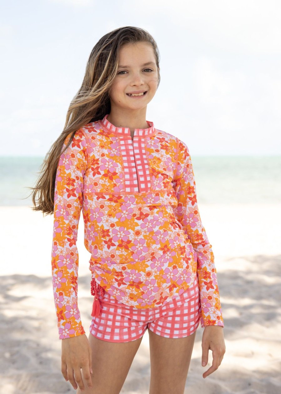 Girls Cabana Life | 3-Piece Nantucket Rashguard Set