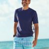 Men Cabana Life | Men'S Navy Short Sleeve Rashguard