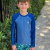 Boys Cabana Life | Boys Blue Long Sleeve Rashguard