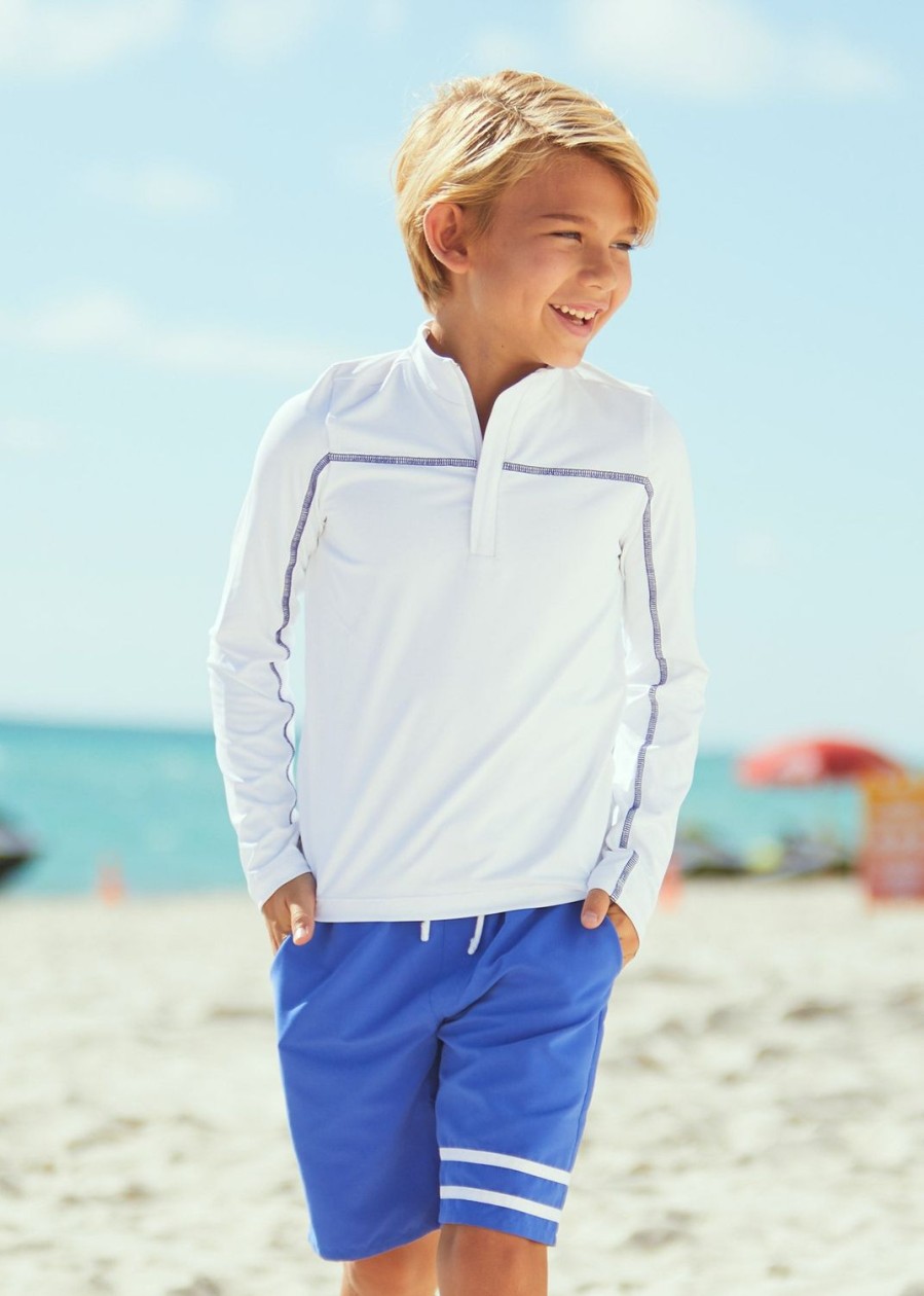 Boys Cabana Life | Boys White Sport Zip Top