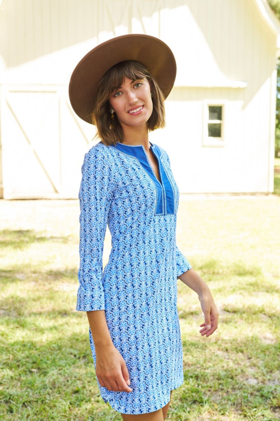 Women Cabana Life | Sullivan'S Island Embroidered Tunic Dress