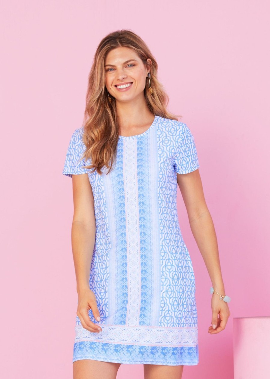 Women Cabana Life | Lake Como Short Sleeve Shift Dress