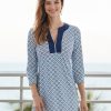 Women Cabana Life | Fisher Island Embroidered Tunic Dress