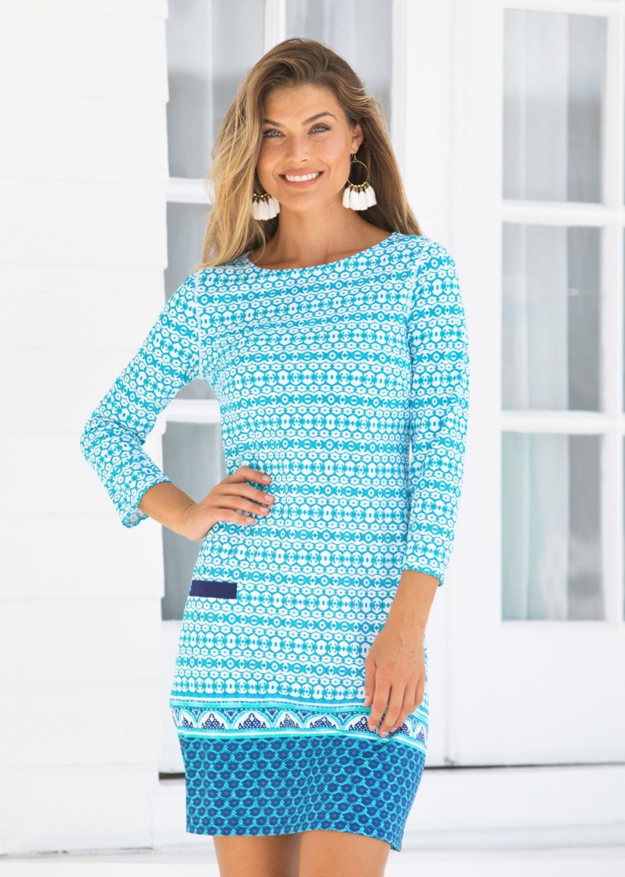 Women Cabana Life | Aruba Blues Cabana Shift Dress