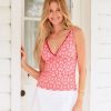 Women Cabana Life | Coral Gables Reversible Embroidered Tankini Top