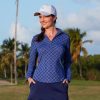 Women Cabana Life | Fisher Island Navy 1/4 Zip Sport Top