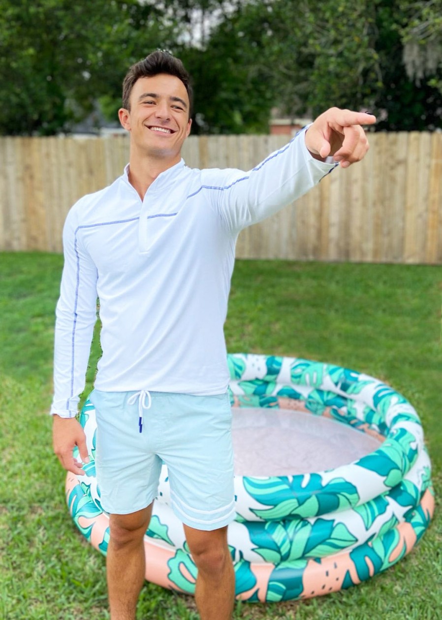 Men Cabana Life | Men'S Light Blue Swim Trunks