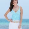 Women Cabana Life | Women'S White Sun Protective Longer Swim Skirt