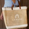 Women Cabana Life | White Cabana Life Logo Jute Bag