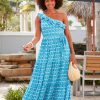 Women Cabana Life | Palm Valley One Shoulder Maxi Dress