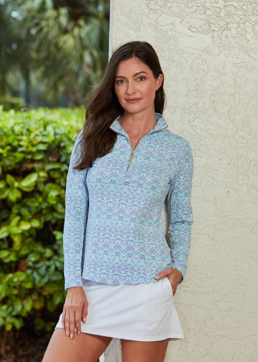 Women Cabana Life | Naples 1/4 Zip Sport Top