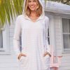 Women Cabana Life | Cream Hoodie Dress