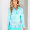 Women Cabana Life | Coastal Cottage 1/4 Zip Sport Top