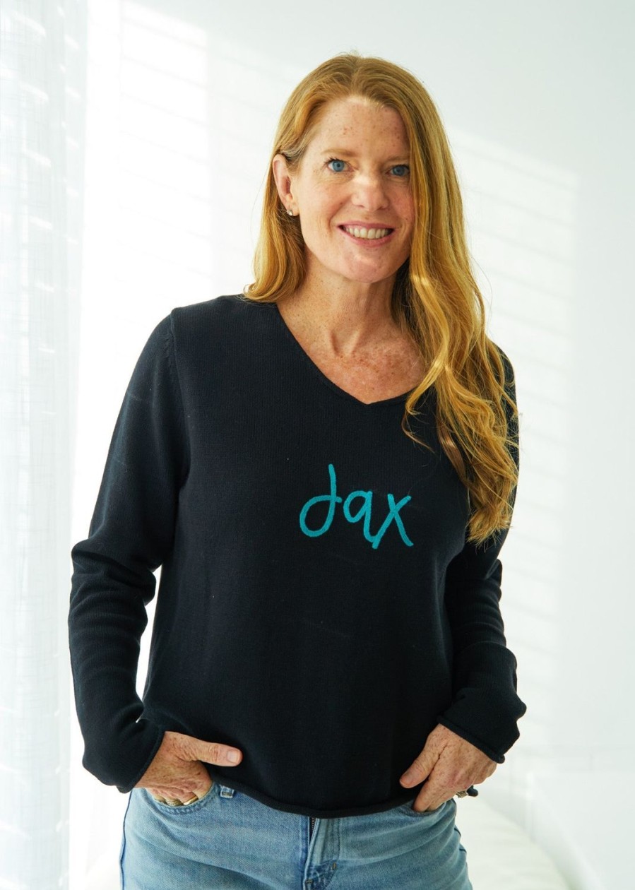 Women Cabana Life | Black Jax V-Neck Sweater