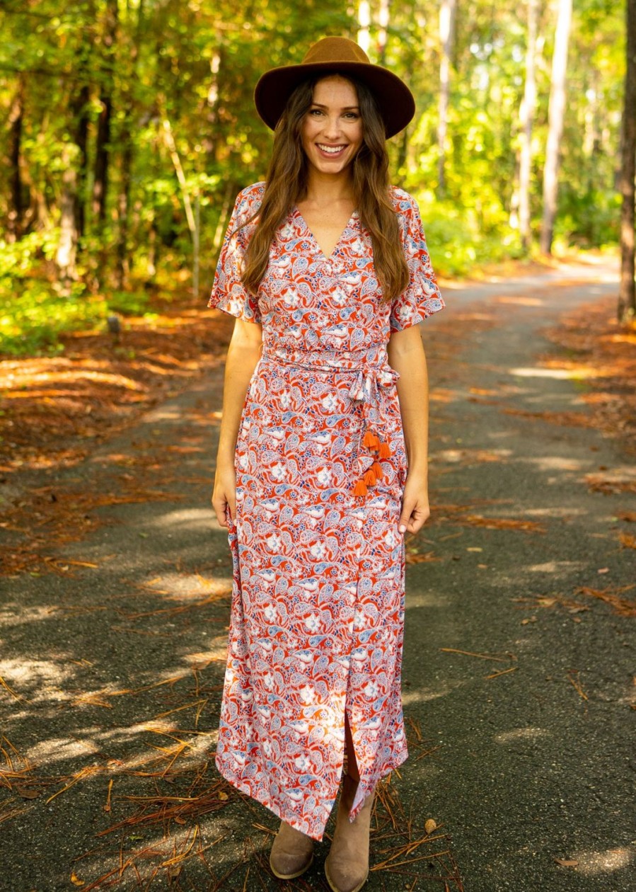 Women Cabana Life | Savannah Belted Wrap Maxi Dress