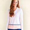 Women Cabana Life | Fisher Island White 1/4 Zip Sport Top