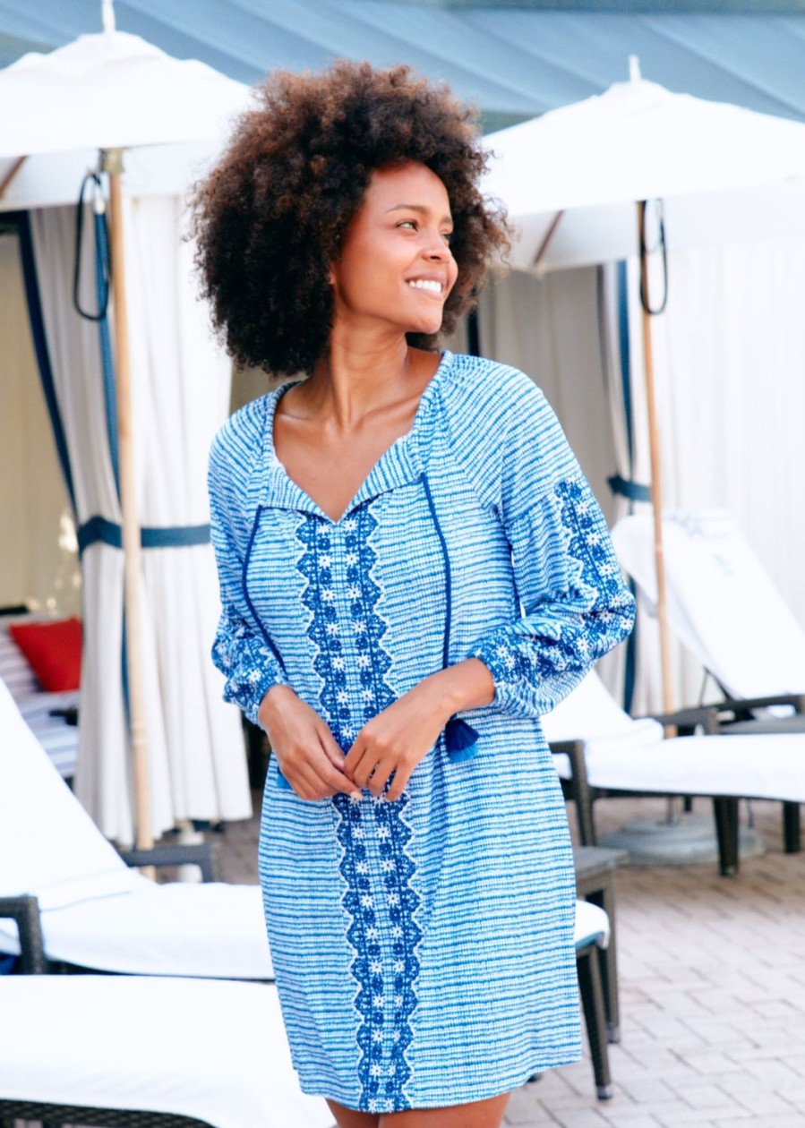 Women Cabana Life | Charleston Embroidered Tassel Cover Up