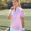 Women Cabana Life | Algarve Short Sleeve Collared Quarter Zip