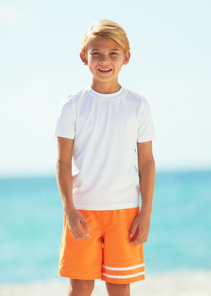 Boys Cabana Life | Boys White Short Sleeve Rashguard