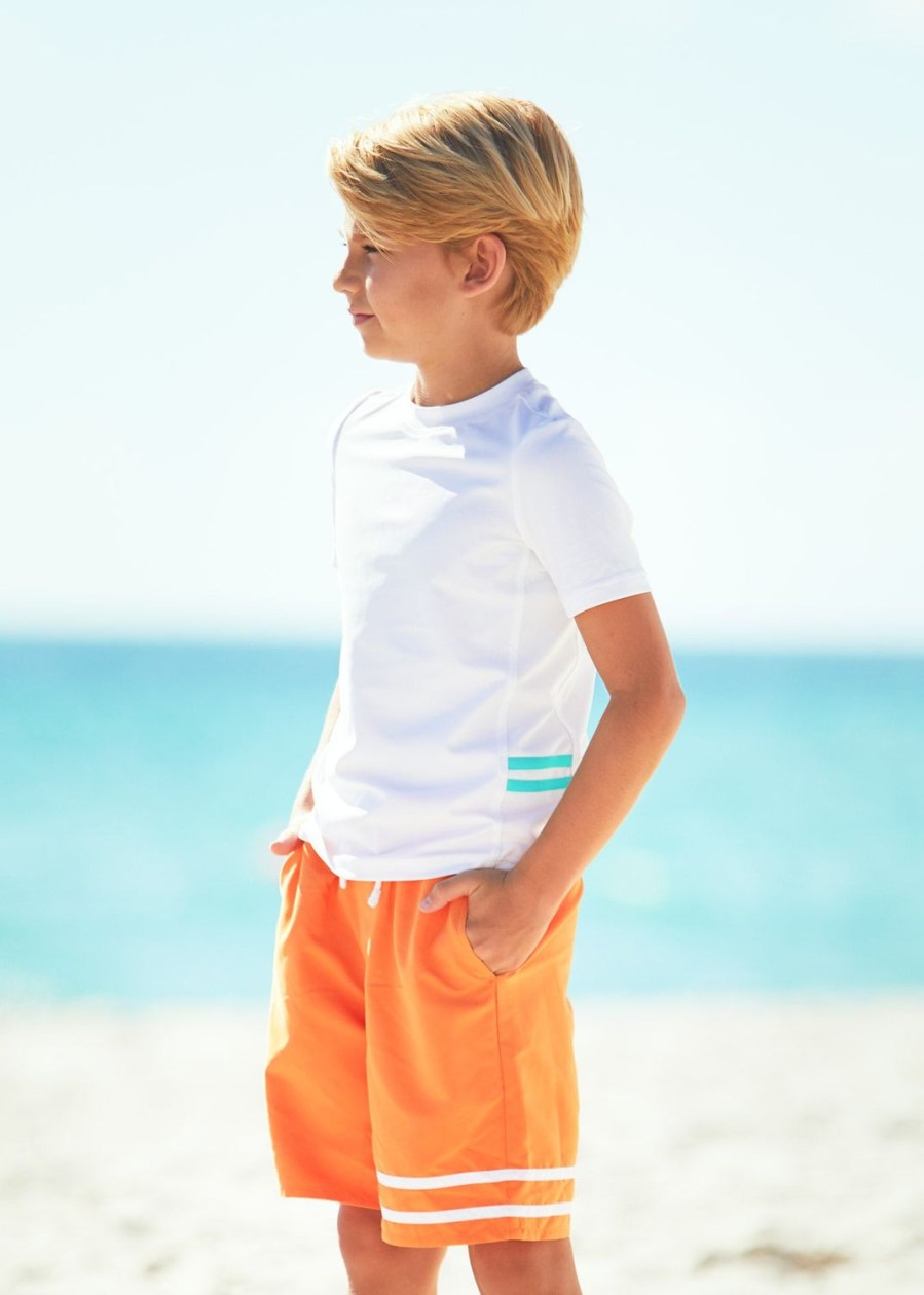 Boys Cabana Life | Boys White Short Sleeve Rashguard